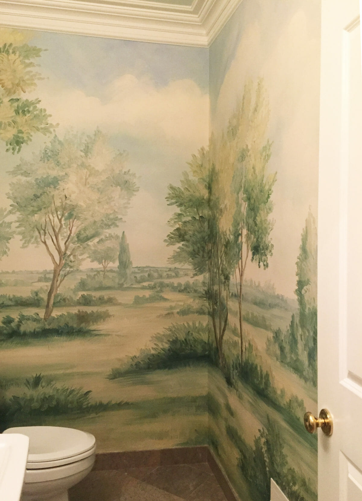 3 Pretty Powder Room Murals | Susan Harter Muralpapers