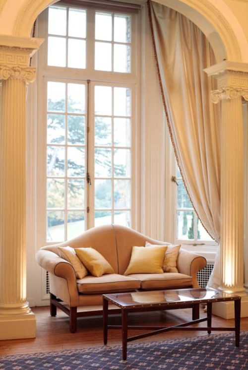 Hedsor House couch by window